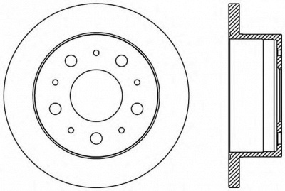 OPEN PARTS bda238510 -  Тормозной диск
